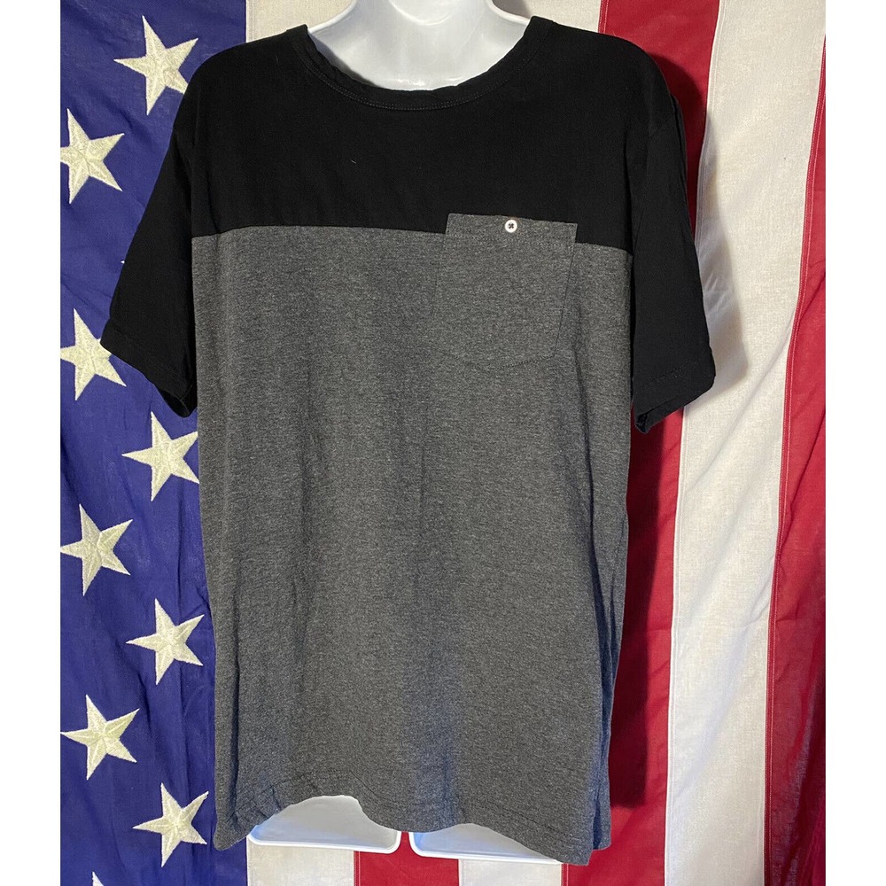 Denim & Flower Ricky Singh Mens Size L Black Grey Tshirt
